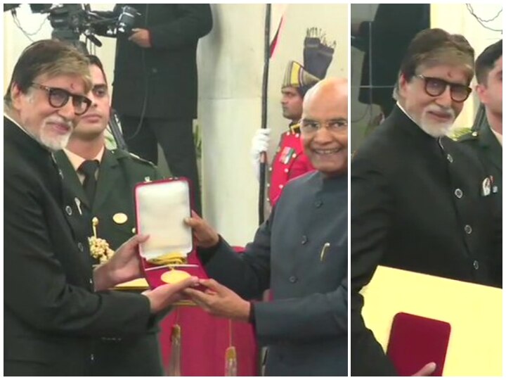 Amitabh Bachchan Receives Dada Saheb Phalke Award From President Ram Nath Kovind! See Pictures! PICS: Amitabh Bachchan Receives Dada Saheb Phalke Award From President Ram Nath Kovind!