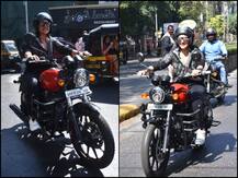 PICS: Sonakshi Sinha Ditches Car, Rides A Bike To Reach Sets Of Kareena Kapoor's Show