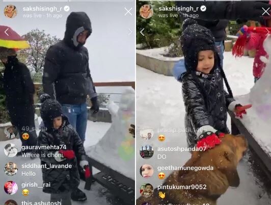 WATCH: MS Dhoni Makes Snowman With Sakshi, Ziva