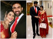PICS: 'Mere Angne Mein' Actress Charu Asopa & Hubby Rajeev Sen Look Stunning Together At Their Reception Party