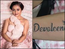 PIC: Bigg Boss 13 Contestant Devoleena Bhattacharjee's Fan Gets Her Name INKED On Wrist