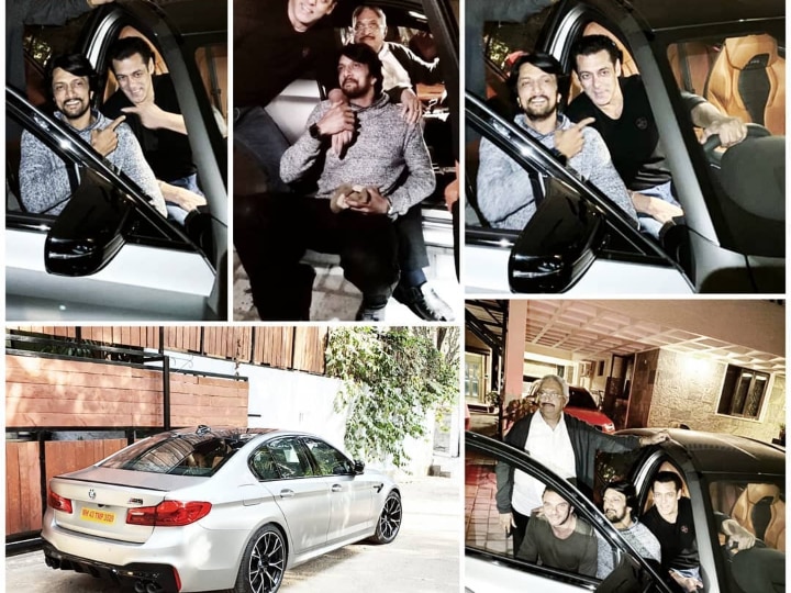 Salman Khan Gifts Kichcha Sudeep A Luxury Car Post 'Dabangg 3', See PIC Salman Khan Gifts Kichcha Sudeep A Luxury Car Post 'Dabangg 3'
