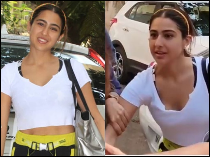 Man Tries To Kiss Sara Ali Khan On Her Hand Outside, Security Comes To Her Rescue Video VIDEO: Man Tries To Kiss Sara Ali Khan's Hand, Security Comes To Her Rescue