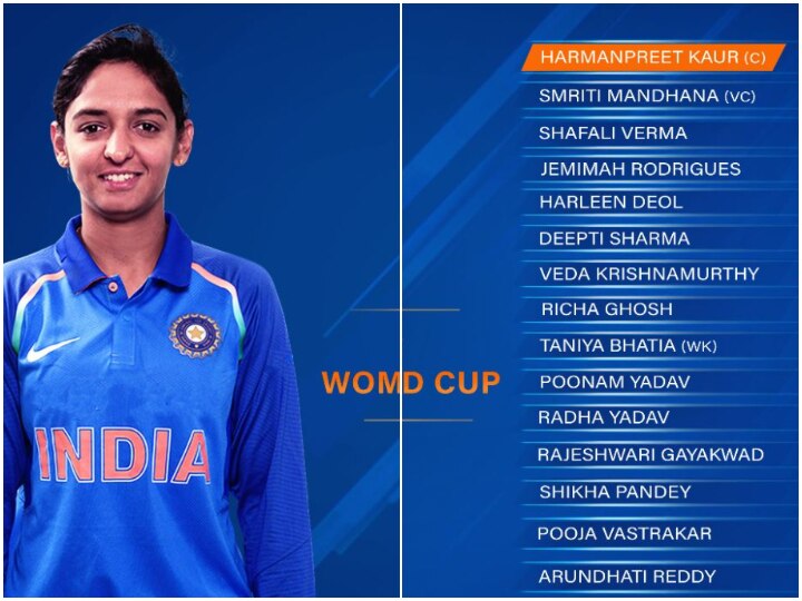 BCCI Announces Harmanpreet Kaur-Led 15 Member-Squad For Women's T20 World Cup BCCI Announces Harmanpreet Kaur-Led 15 Member-Squad For Women's T20 World Cup