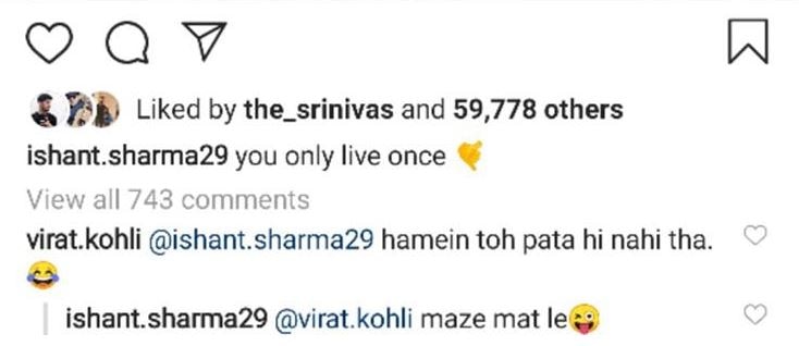 Maza Mat Le': Ishant Sharma Hits Back At Virat Kohli After Getting Trolled