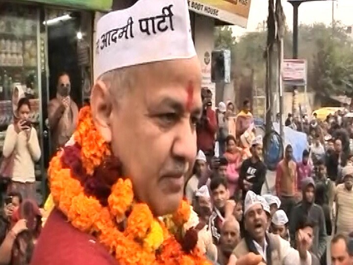 Delhi Assembly Polls: Sisodia Holds Foot March Ahead Of Filing Nomination Delhi Assembly Polls: Sisodia Holds Foot March Ahead Of Filing Nomination