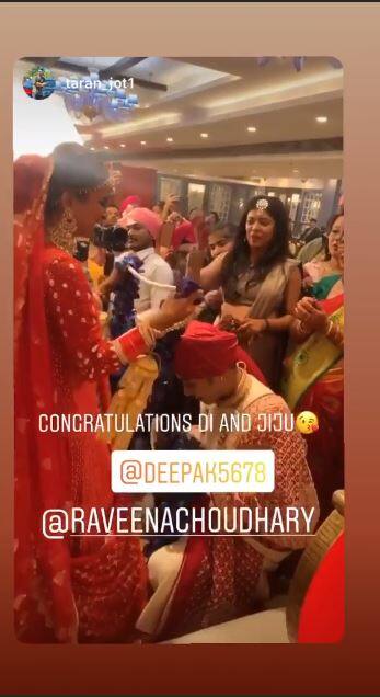 . The ‘Jhalak Dikhhla Jaa’ fame choreographer has tied the knot with his fiance Raveena Choudhary in the presence of his famaily members and close friends. (Source- Instagram)