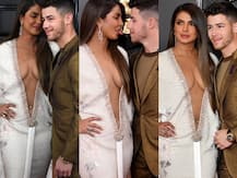 Grammys 2020 Red Carpet Pics: Priyanka Chopra Flaunts Her Pierced Belly Button In Risque Neckline Gown Posing With Hubby Nick Jonas