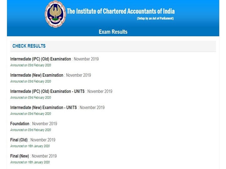  ICAI CA Result 2020 Declared check ICAI CA foundation intermediate results at icaiexam.icai.org ICAI CA Result 2020: CA Foundation, Intermediate Result DECLARED; Steps To Check Scores