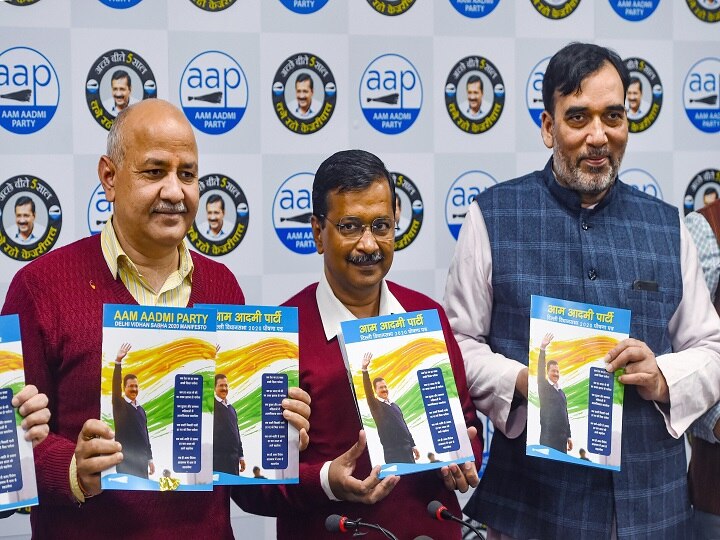 AAP manifesto for delhi assembly elections 2020 kejriwal sisodia press conference Delhi Election: AAP Manifesto Promises To Include ‘Deshbhakti’ In School Curriculum; Kejriwal Gives BJP 24 Hrs To Declare CM Face