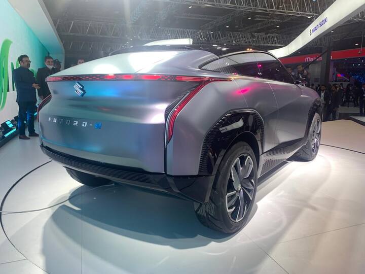 There are big wheels while there are equally large LED lights.