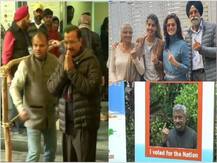 IN PICS | Delhi Assembly Polls: Arvind Kejriwal, Taapsee Pannu, S Jaishankar Among Early Voters