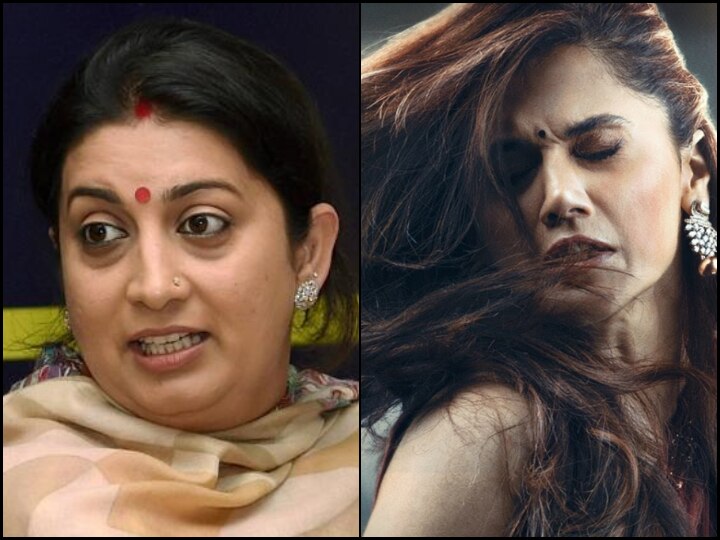 Smriti Irani Lauds Taapsee Pannu's 'Thappad', Says-'Not Ok To Hit A Woman' Smriti Irani Lauds Taapsee Pannu's 'Thappad', Says-'Not Ok To Hit A Woman'