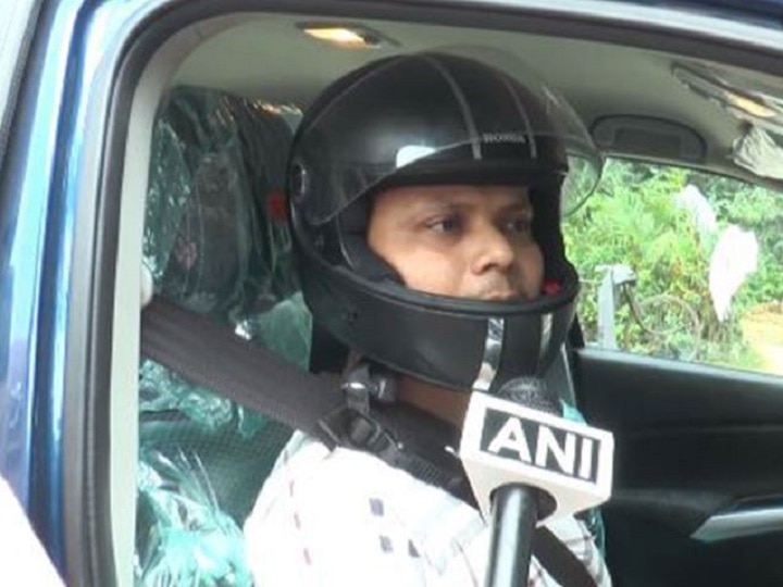 Uttar Pradesh: Man Challaned For Not Wearing Helmet While Driving Car Bizarre! Man In Uttar Pradesh Challaned For Not Wearing Helmet While Driving Car
