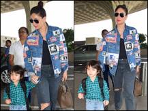 PICS: Kareena Kapoor & Taimur Ali Khan Make A Style Statement With Their Airport Look