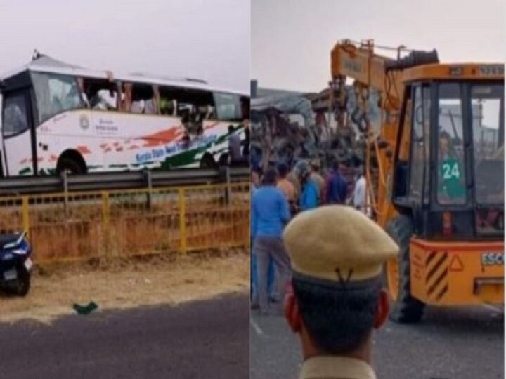 Tamil Nadu: 19 Dead In Road Accident As Kerala-Bound Bus Rams Into Truck In Tirupur Tamil Nadu: 19 Dead In Road Accident As Kerala-Bound Bus Rams Into Truck In Tirupur