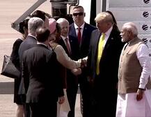 Trump India Visit: US President Arrives In Ahmedabad; Motera Stadium Brimming With Energy To Welcome Donald Trump (PICS)