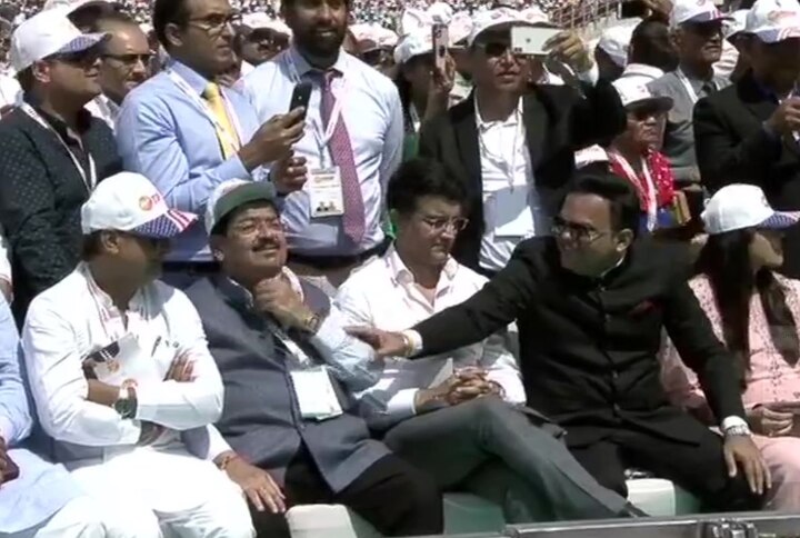 Namaste Trump  BCCI President Ganguly, Jay Shah At Motera Stadium As US President Addresses Namaste Trump: BCCI President Ganguly, Jay Shah Among Eminent Personalities At World's Largest Cricket Stadium