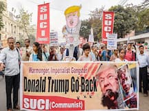 'Go Back Trump': Protests In Kolkata Against US President's India Visit; See Pictures