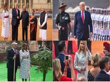 IN PICTURES: On Day 2 Of Their Visit, Donald Trump, Melania Pay Homage To Mahatma Gandhi