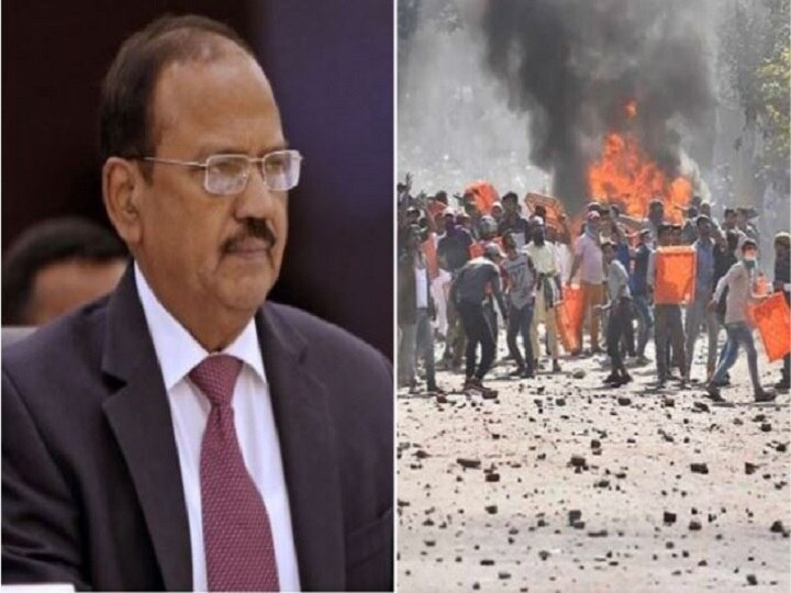 Delhi Violence: NSA Doval Visits Violence-Affected Areas In Northeast, Reviews Security Arrangements Delhi Violence: NSA Doval Visits Violence-Affected Areas In Northeast Region, Reviews Security Arrangements