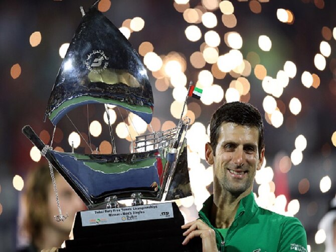 Djokovic beats Tsitsipas in Dubai Open final