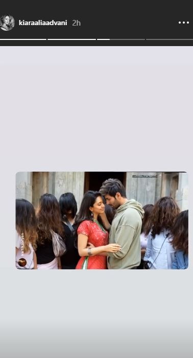PIC: Kartik Aaryan, Kiara Advani Share Glimpse From Sets Of 'Bhool Bhulaiyaa 2' With Humorous Twist