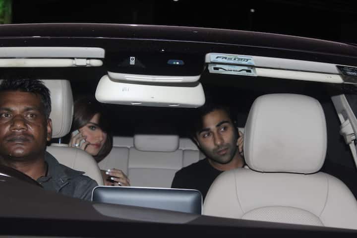 Rumoured lovebirds Tara Sutaria and Aadar Jain were spotted together at the screening of ‘Baaghi 3’.