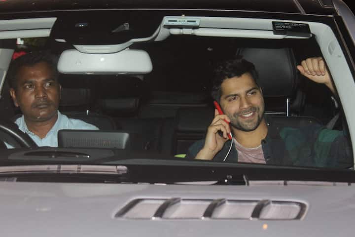 Varun Dhawan, who will be next seen in ‘Coolie No. 1’ opposite Sara Ali Khan, was also snapped at the screening. 