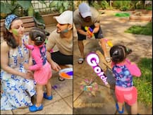 Holi 2020: Soha Ali Khan's Daughter Inaaya Plays With Pichkari, Celebrates With Rannvijay Singha's Baby Girl Kainaat