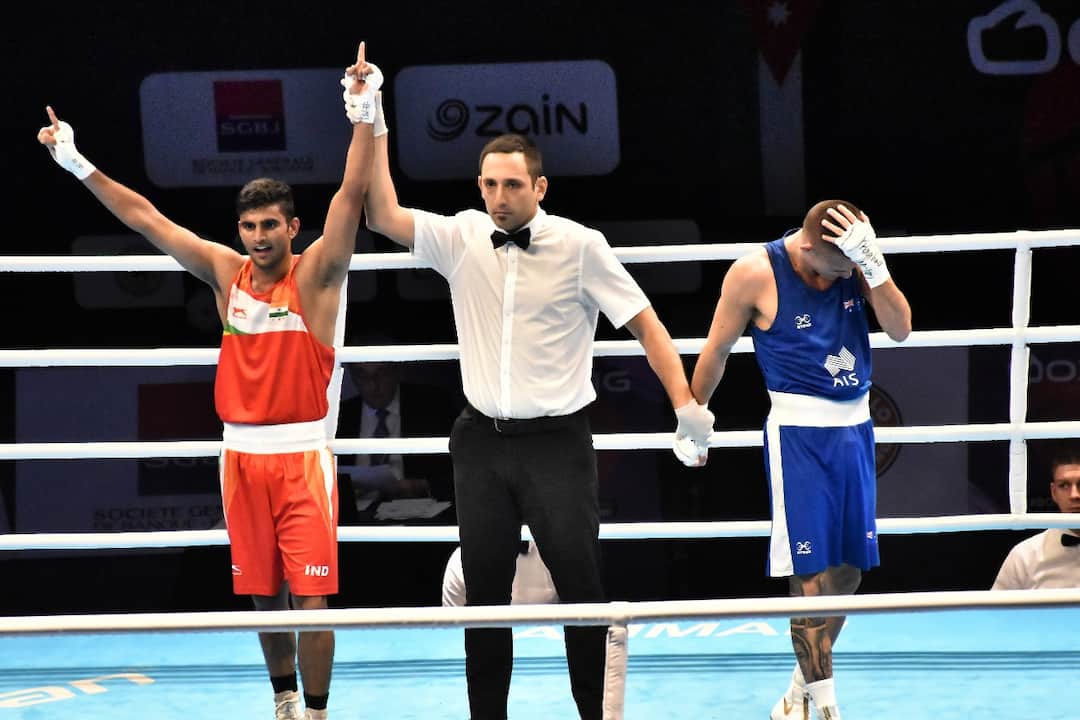 Manish Kaushik Becomes 9th Indian Boxer To Secure 2020 Tokyo Olympics Berth Manish Kaushik Becomes 9th Indian Boxer To Secure 2020 Tokyo Olympics Berth