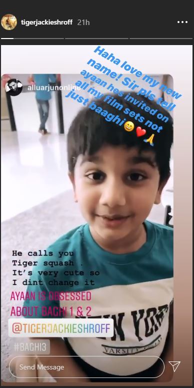 Allu Arjun's Son Ayaan Has A Cute Nickname For 'Baaghi 3' Star Tiger Shroff  (Watch Video)