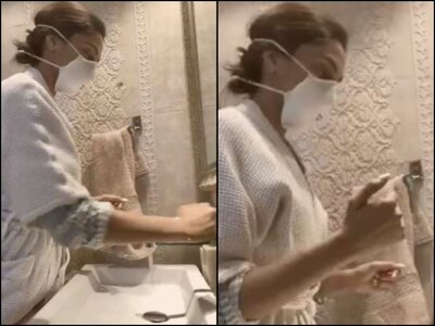 Image result for Deepika Padukone takes up Safe Hands Challenge, nominates Virat Kohli and Roger Federer