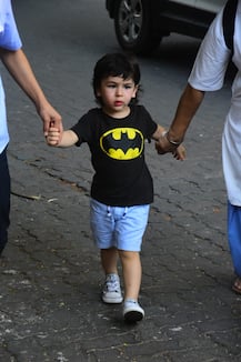 PICS: Taimur Ali Khan Makes Goofy Faces In Front Of Paps As He Steps Out With Daddy Saif