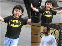 PICS: Taimur Ali Khan Makes Goofy Faces In Front Of Paps As He Steps Out With Daddy Saif