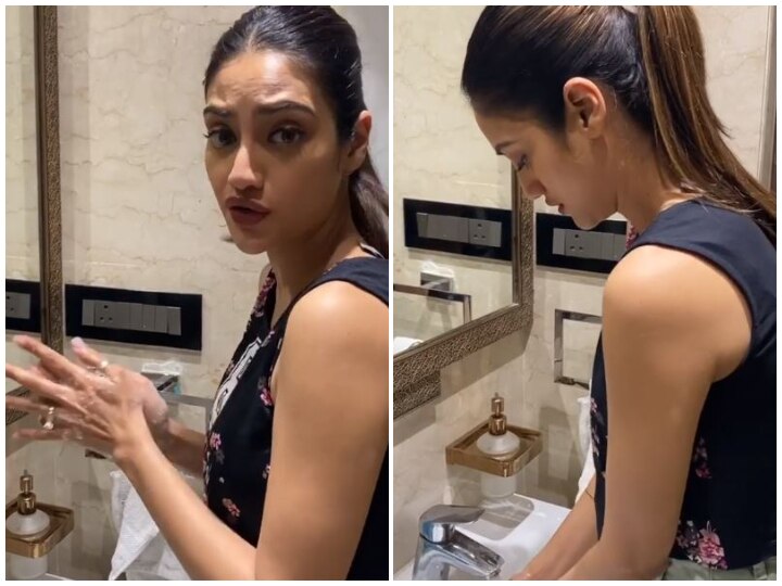 Coronavirus: Actress, TMC MP Nusrat Jahan Takes Up WHO's #SafeHands Challenge; Gets Trolled For Wasting Water (Video) Coronavirus: Actress, TMC MP Nusrat Jahan Trolled For Wasting Water As She Takes Up WHO's #SafeHands Challenge (Video)