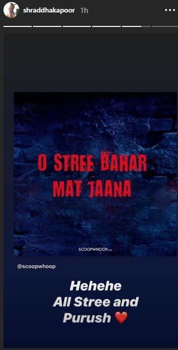 Shraddha Kapoor’s 'O Stree' Gets A TWIST, Actress Has Apt Advice For Everyone To Stay Safe Amid Coronavirus Outbreak