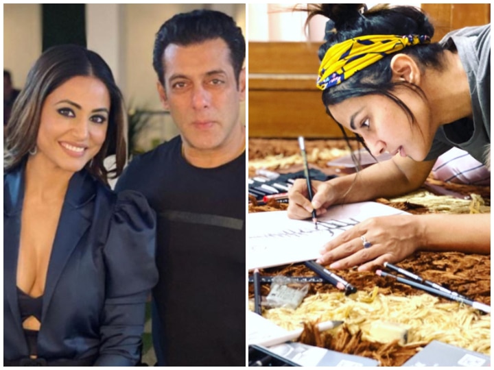 Coronavirus: Hina Khan Takes Inspiration From 'Bigg Boss' Host Salman Khan; Enjoys Sketching Amid COVID-19 Lockdown (See Pictures) Coronavirus: Hina Khan Takes Inspiration From 'Bigg Boss' Host Salman Khan; Enjoys Sketching Amid COVID-19 Lockdown (PICS)