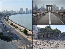 PICS| Coronavirus Effect: Streets In New York, Mumbai, Delhi & Other Major Cities Wear Deserted Look