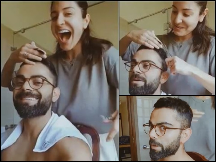 Anushka Sharma Haircut To Virat Kohli Video Amid Coronavirus Lockdown VIDEO: Anushka Sharma Turns Hair Stylist For Hubby Virat Kohli Amid Coronavirus Lockdown