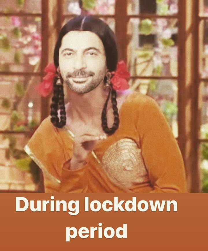 We all loved Sunil Grover as Guthi, didn’t we? The ‘Bharat’ actor shared a picture of his Guthi-self with beard on his face, taking a dig at how women might look like after the lockdown.