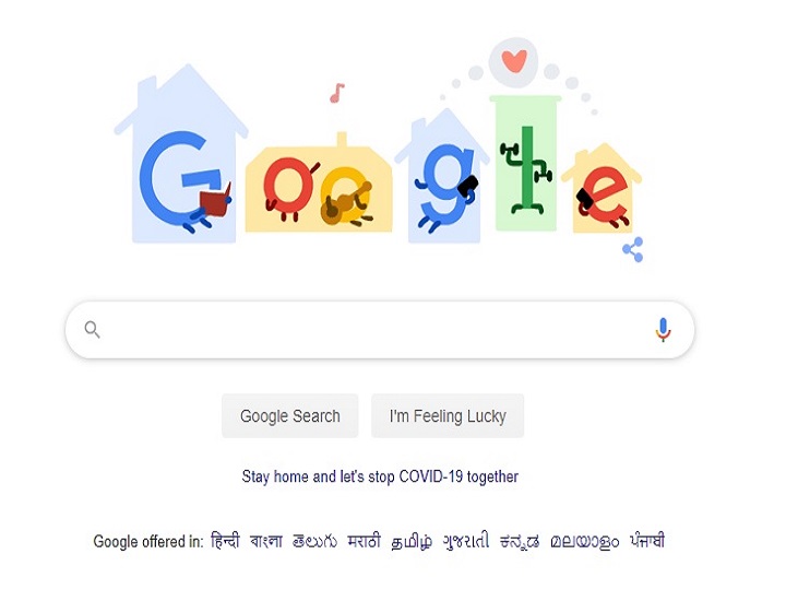 Google Doodle Shares Tips To prevent Coronavirus; Stay Home, Save Lives