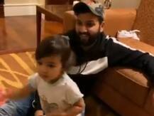 WATCH: Rohit Sharma's Daughter Imitates Jasprit Bumrah's Bowling Action