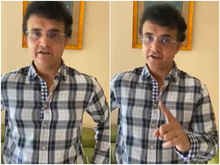 WATCH: Sourav Ganguly's 'Special Message' For People On Coronavirus Pandemic WATCH: Sourav Ganguly's 'Special Message' For People On Coronavirus Pandemic