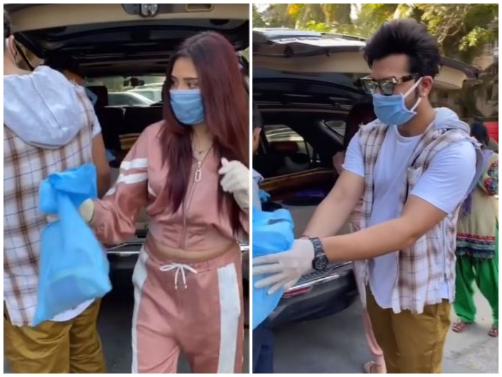 Coronavirus: Bigg Boss 13’s Paras Chhabra-Mahira Sharma Step Out In Masks & Gloves To Distribute Food To Underprivileged Amid Lockdown (Video) Coronavirus: Bigg Boss 13's Paras Chhabra-Mahira Sharma Step Out In Masks & Gloves To Distribute Food To Underprivileged (Video)