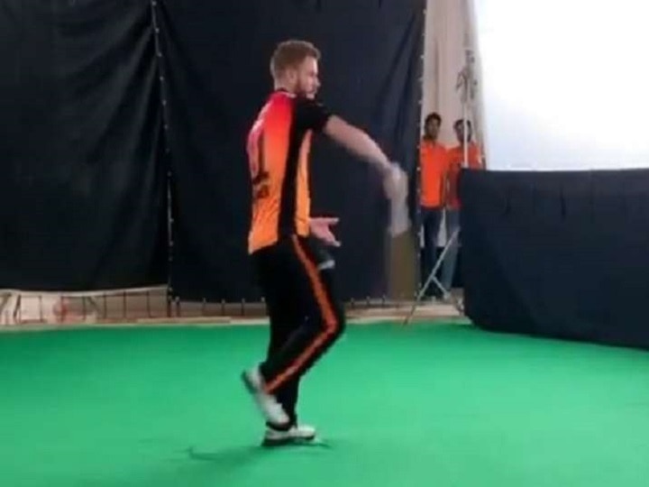 WATCH David Warner Wields The Bat Like A Sword Like Jadeja, Asks Fans For Reactions WATCH | Warner Wields The Bat Like A Sword, Asks Fans Is He As Good As Jadeja