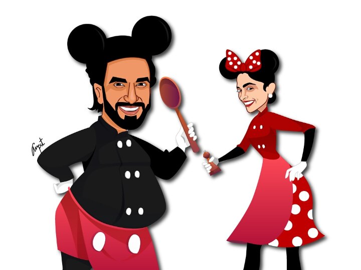 Ranveer Singh & Deepika Padukone Channel Inner Mickey And Minnie Mouse,  Seen Their Disney Look Yet?