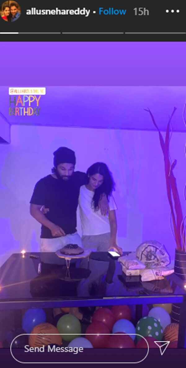Allu Arjun Cuts Cake As He Celebrates His Birthday With Wife & Kids Amid Coronavirus Lockdown (PICS)