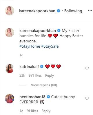 Katrina Kaif Is All Hearts For Kareena Kapoor's 'Easter bunnies' Saif Ali Khan & Taimur (PIC)