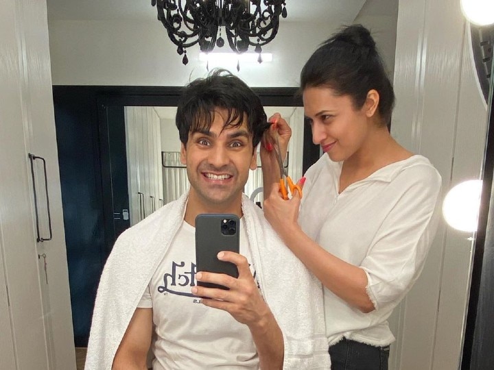 Coronavirus: 'Yeh Hai Mohabbatein' Actress Divyanka Tripathi Turns Hairstylist For Husband Vivek Dahiya (Picture) 'Yeh Hai Mohabbatein' Actress Divyanka Tripathi Turns Hairstylist For Hubby Vivek Dahiya Amid Lockdown